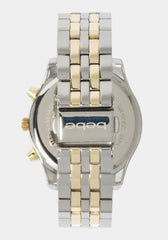 Full Pave Crystal Dial Coin Edge Bezel Watch
