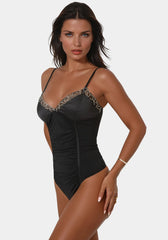 Satin Lace Bodysuit