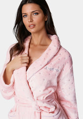 Sliver Foil Plush Robe