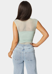 Draped Knit Bodysuit