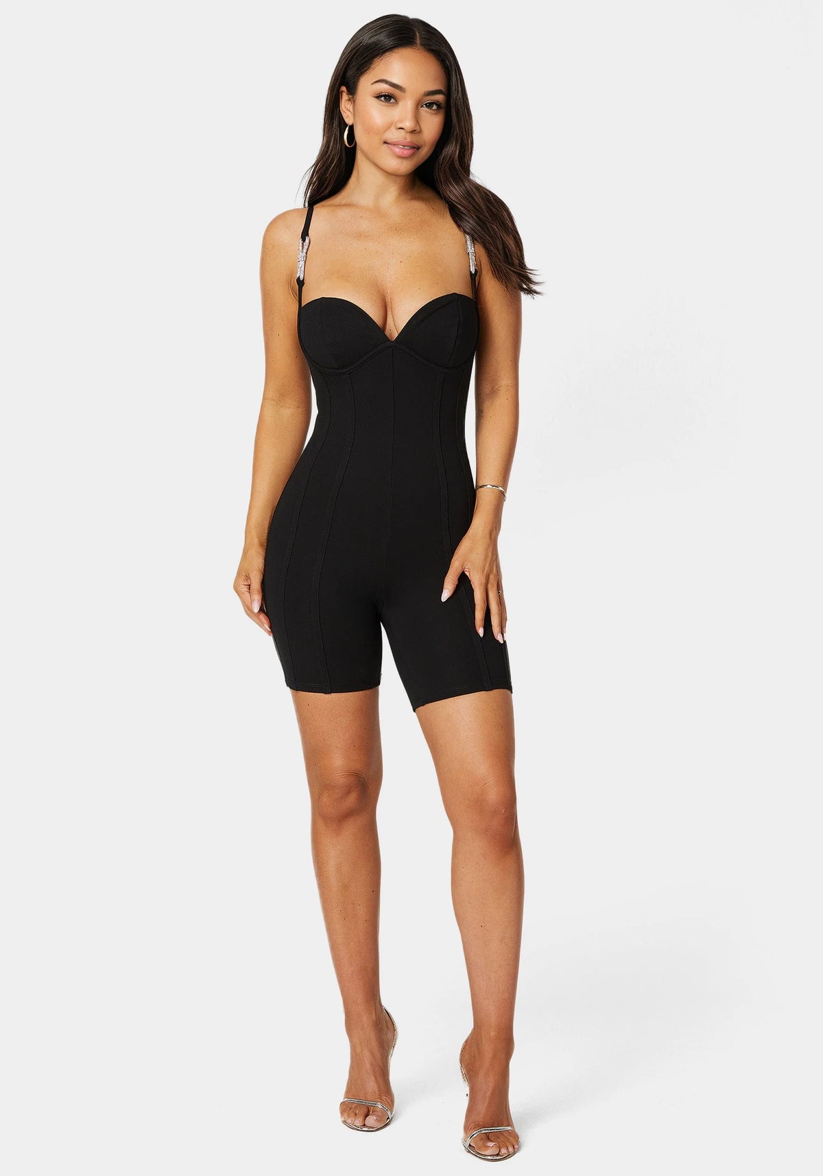 Biker Short Corset Romper
