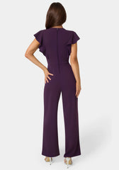 Flutter Sleeve Core Jumpsuit