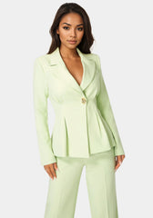 Tailored Pleat Details Blazer
