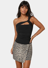 One Shoulder Knit Top