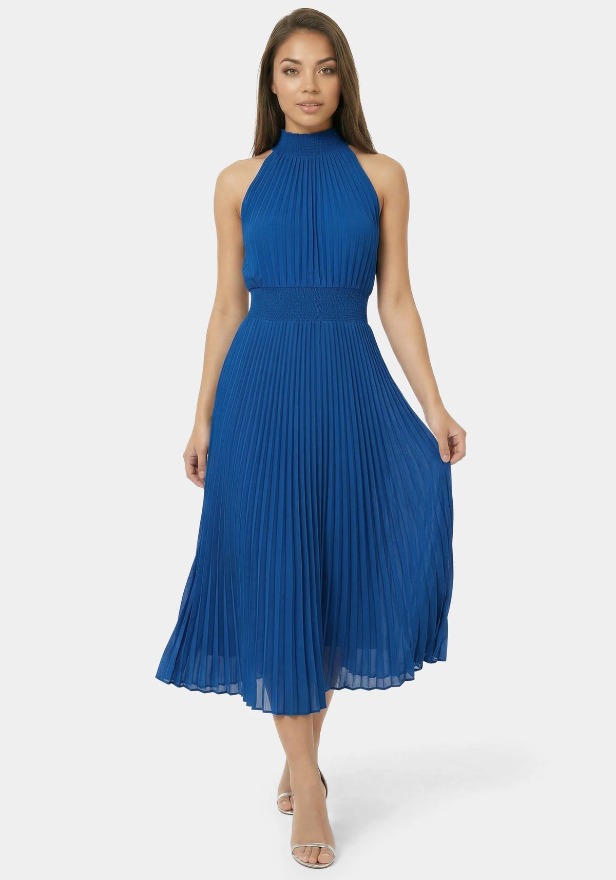 Sleeveless Pleated Dress