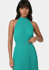 Sleeveless Pleated Dress