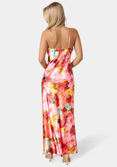 Printed Stain Maxi Dress