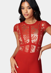 Caged Lace Catsuit