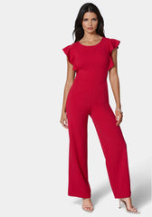 Flutter Sleeve Core Jumpsuit